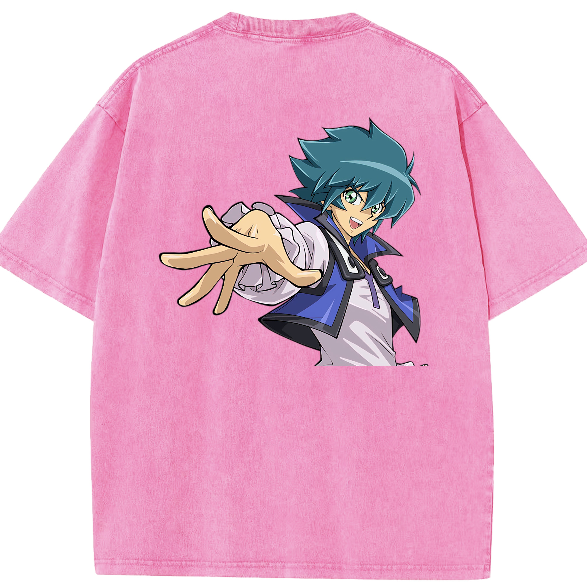 （画像用） 遊☆戯☆王 Yu-Gi-Oh! 綿100% ヴィンテージ風 半袖Tシャツ（背面プリント）